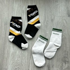 🧦 Fendi and Gucci cotton socks duo 🧦